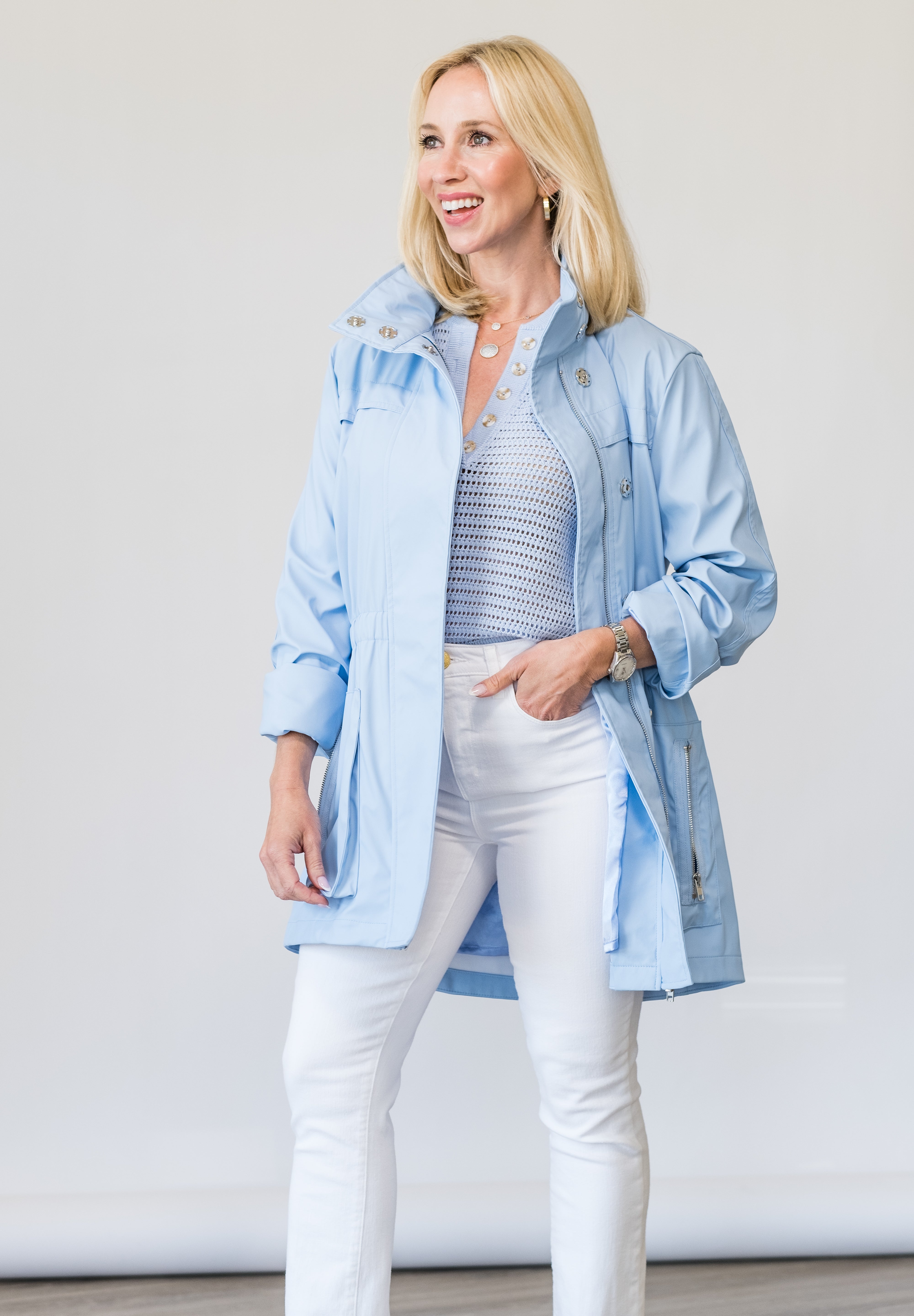 Anna Waterproof Cinched Rain Jacket - Lukka Boutique