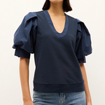 Viva Popover in Navy - Lukka Boutique