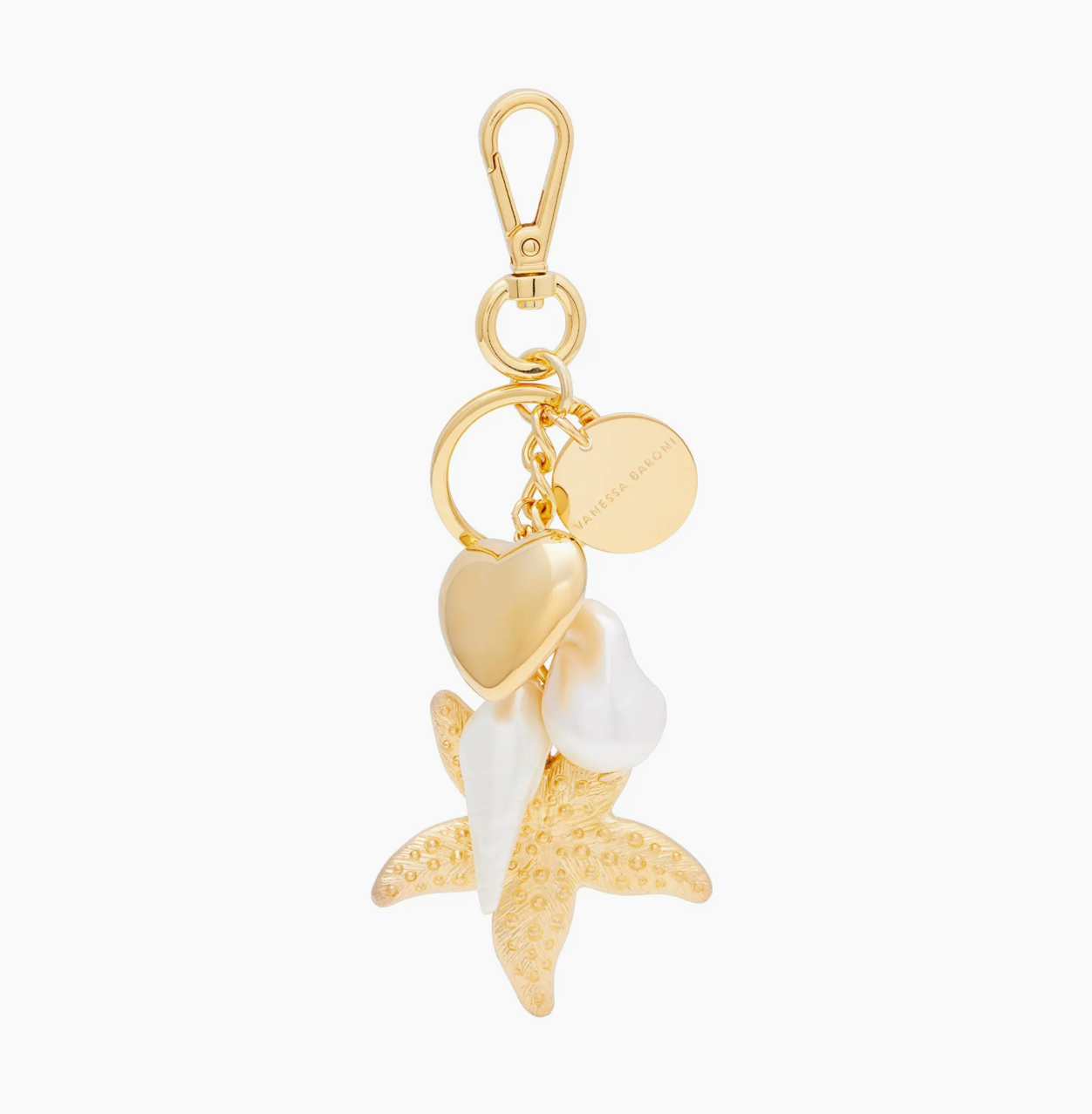Beach Key Chain Gold - Lukka Boutique
