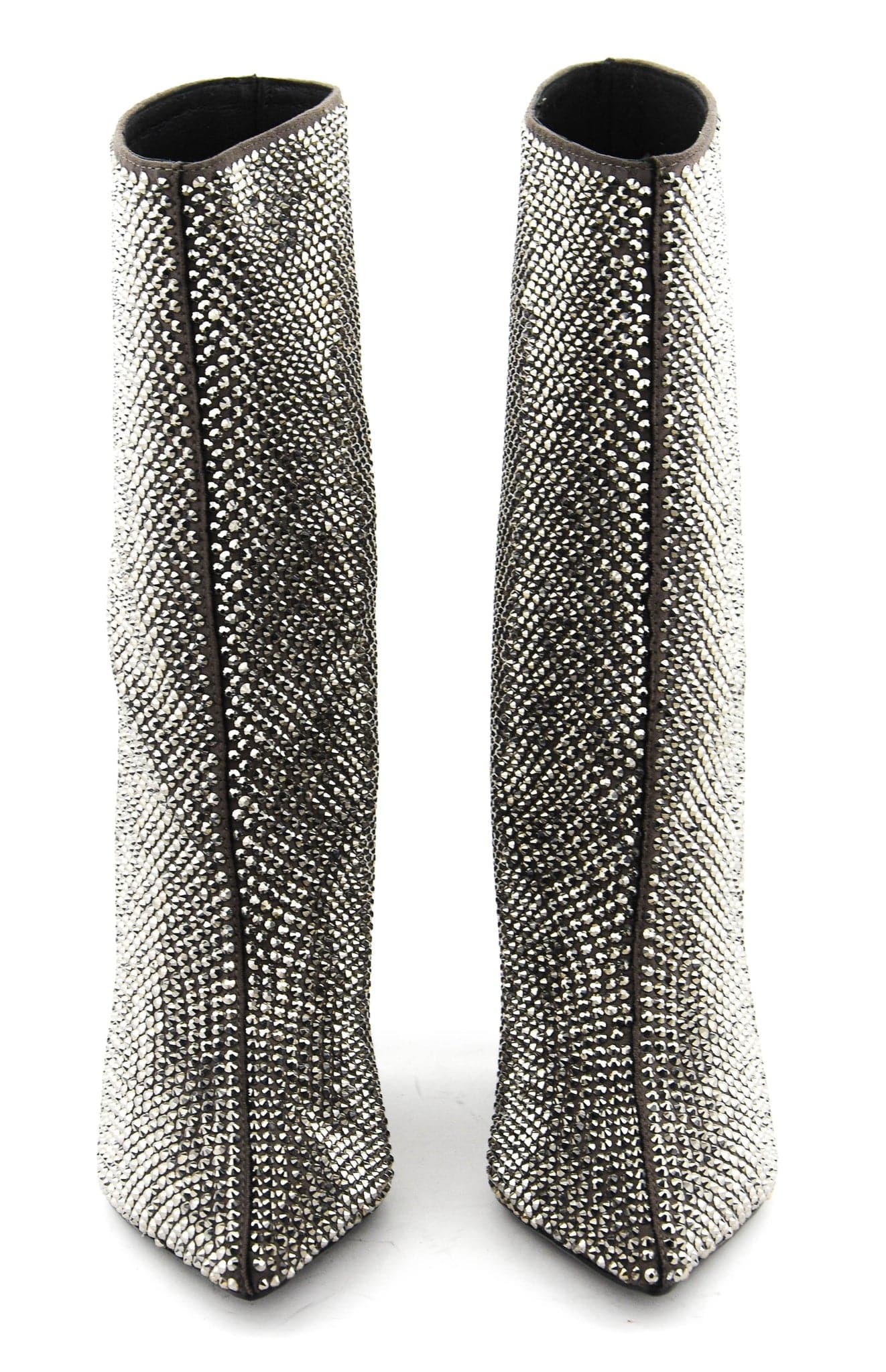 Phoebe Glitter Botines in Gunmetal - Lukka Boutique