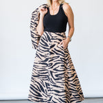Aisha Skirt in Zebra Blush - Lukka Boutique