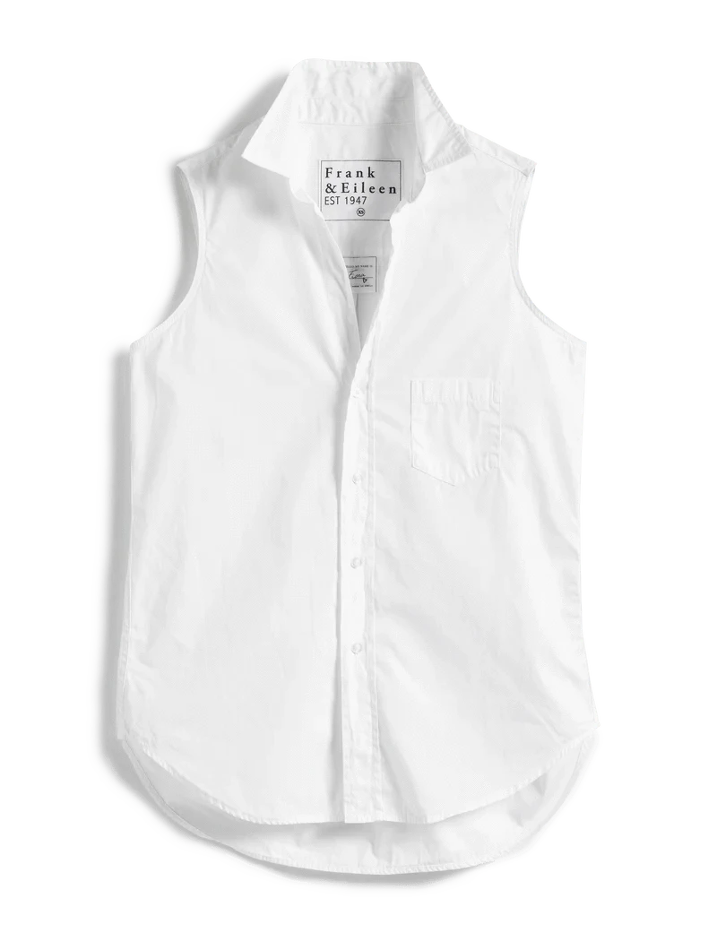 Fiona Sleeveless Button-up Shirt - Lukka Boutique