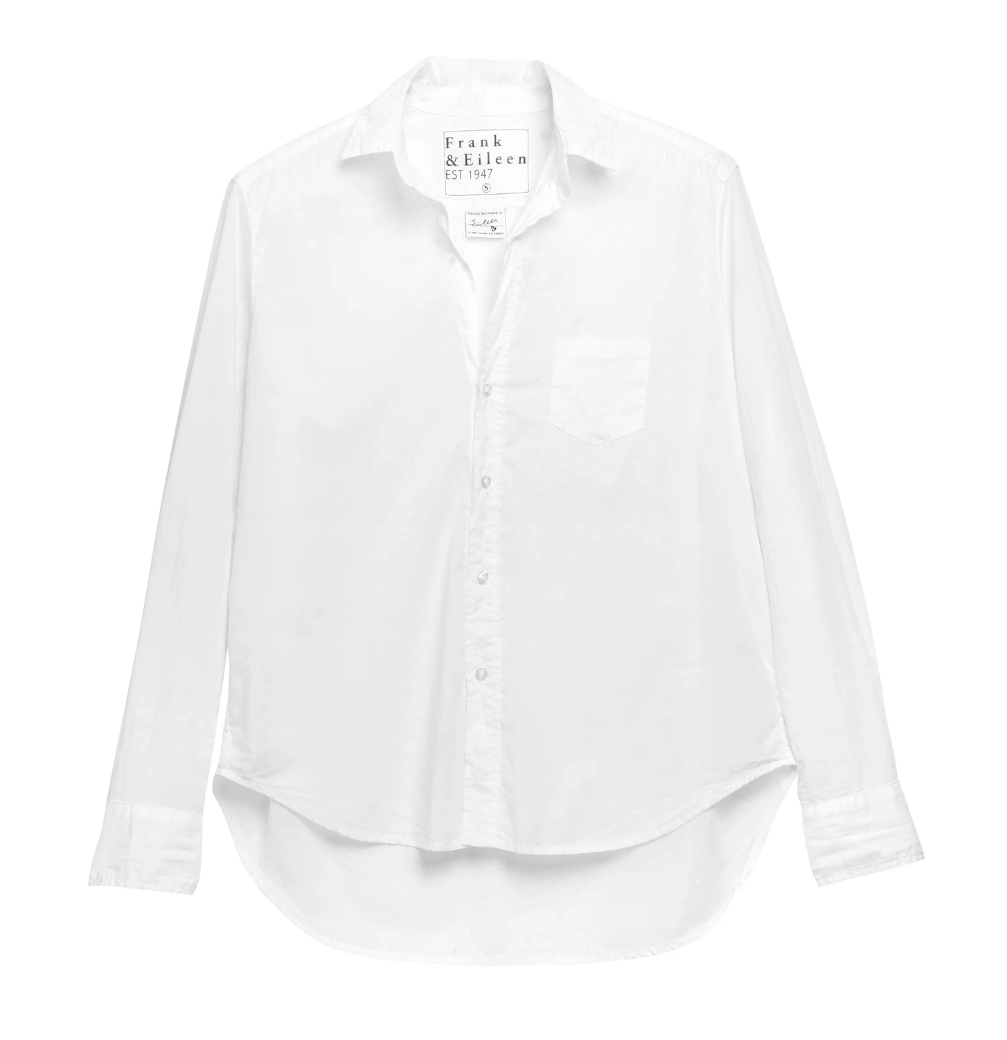 Relaxed Button-Up Shirt in White - Lukka Boutique