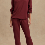Betsy Sweat in New Maroon - Lukka Boutique