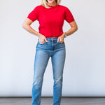 Brushed T-Shirt in Post Box - Lukka Boutique