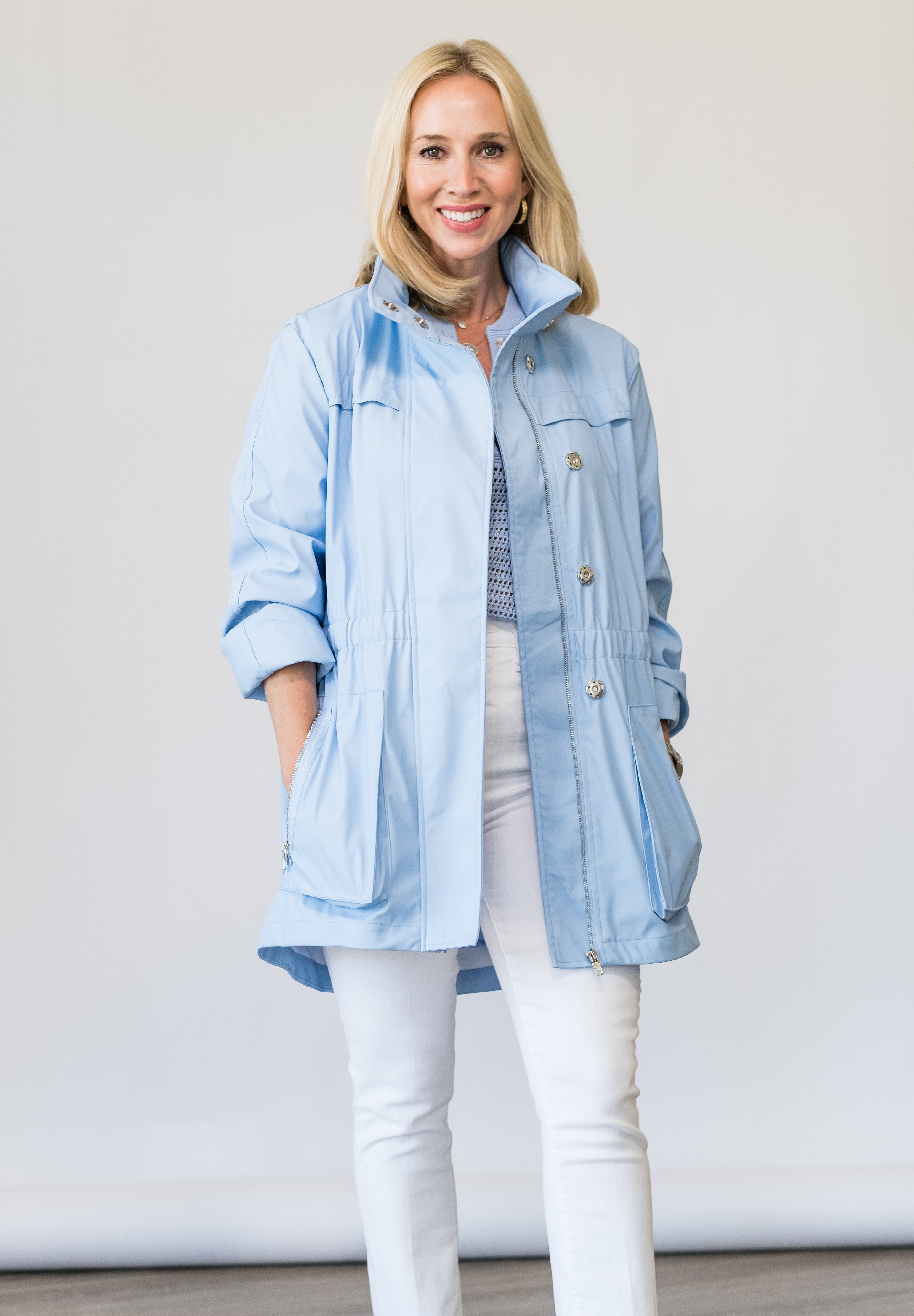 Anna Waterproof Cinched Rain Jacket - Lukka Boutique