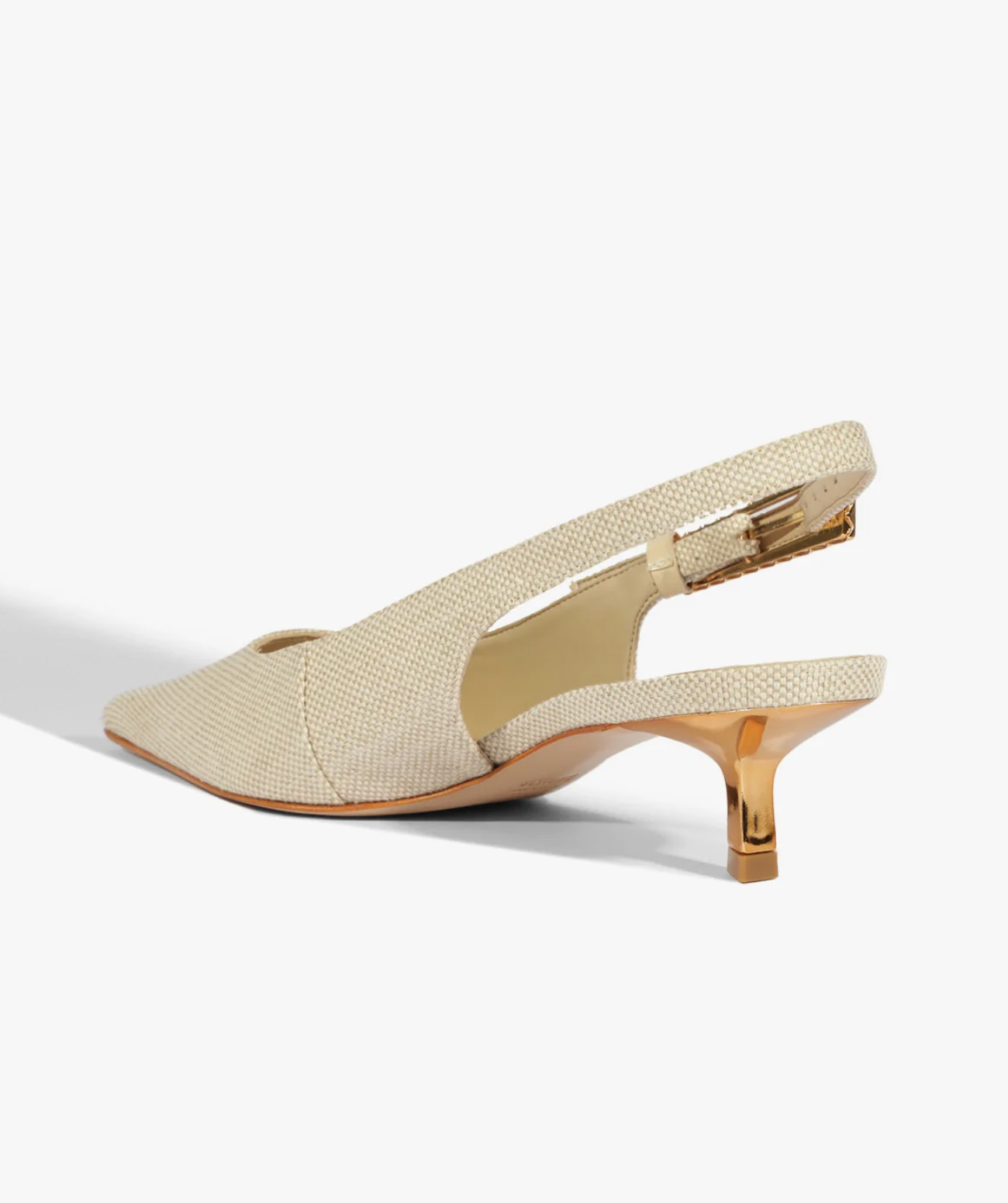 Ciara Pump Mid Heel in Beige - Lukka Boutique