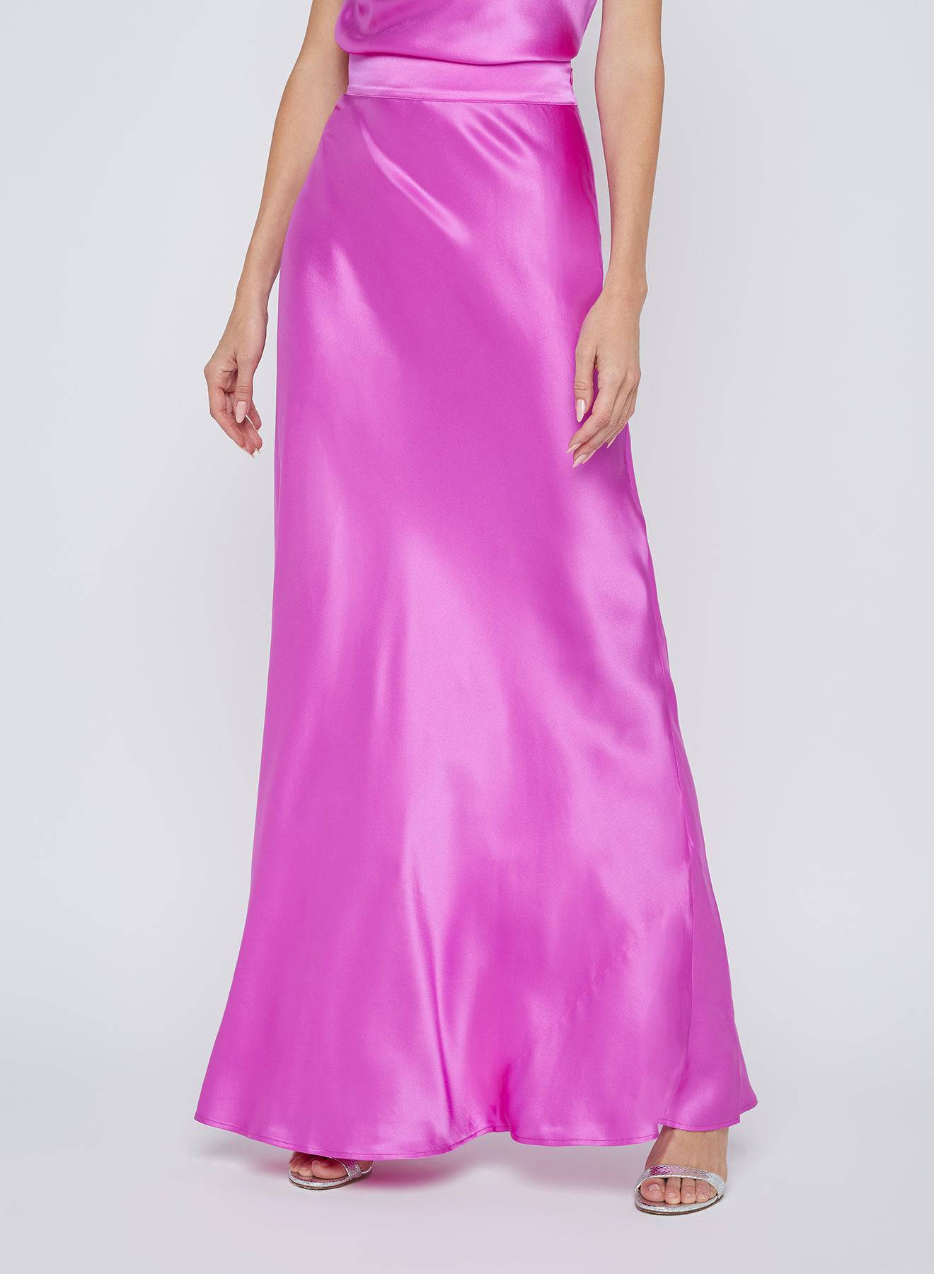 Ryker Bias Skirt in Bright Purple - Lukka Boutique