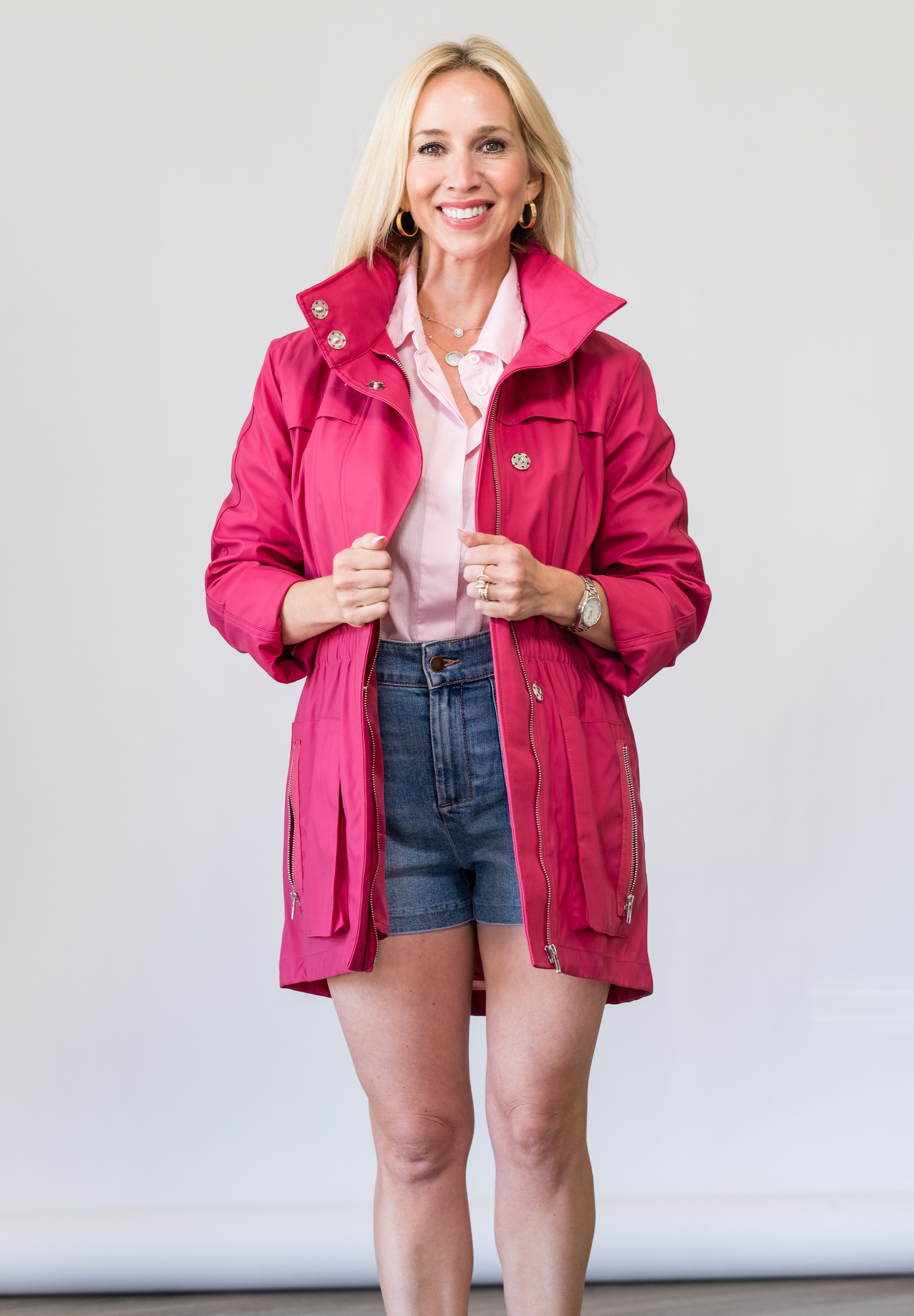 Anna Waterproof Cinched Rain Jacket - Lukka Boutique