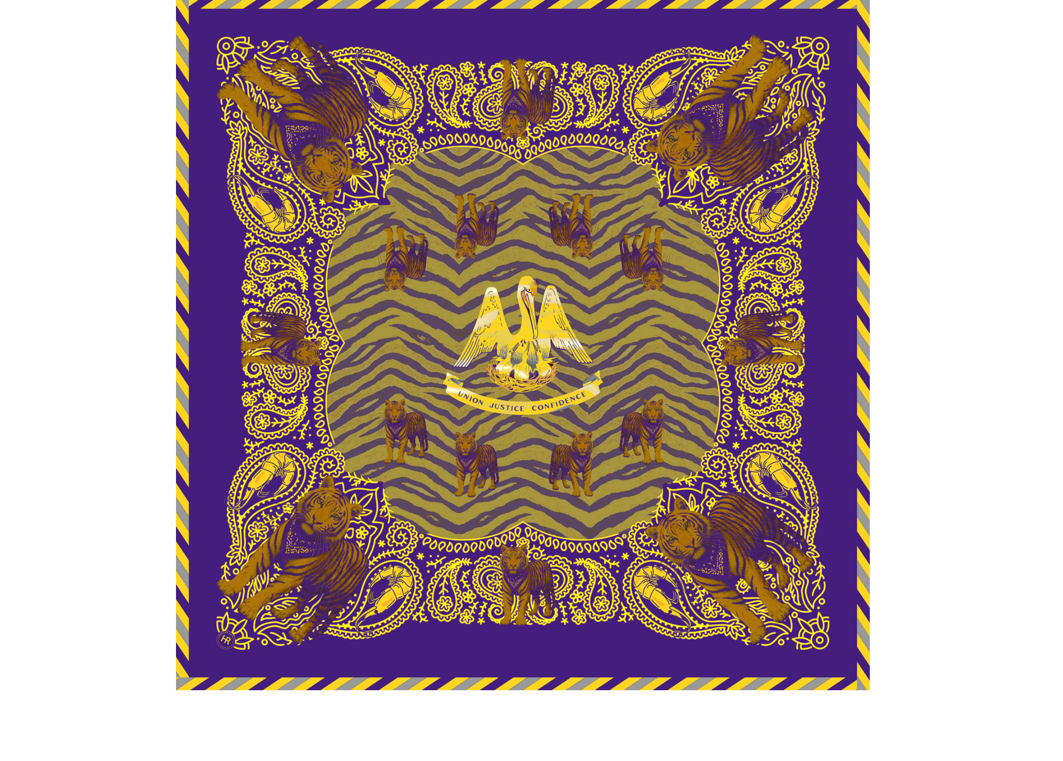 Gumbo Tigers Bandana - Lukka Boutique