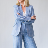 Chamberlain Blazer in Sky Blue - Lukka Boutique