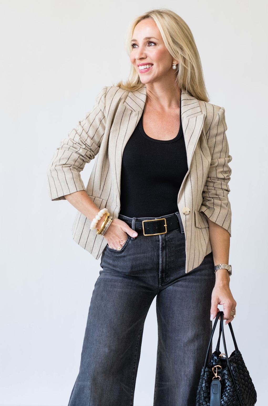 Rose Dickey Blazer in Khaki - Lukka Boutique