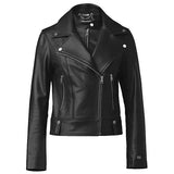 Ryder Leather Jacket in Black - Lukka Boutique