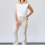 The Twist Tank in White - Lukka Boutique