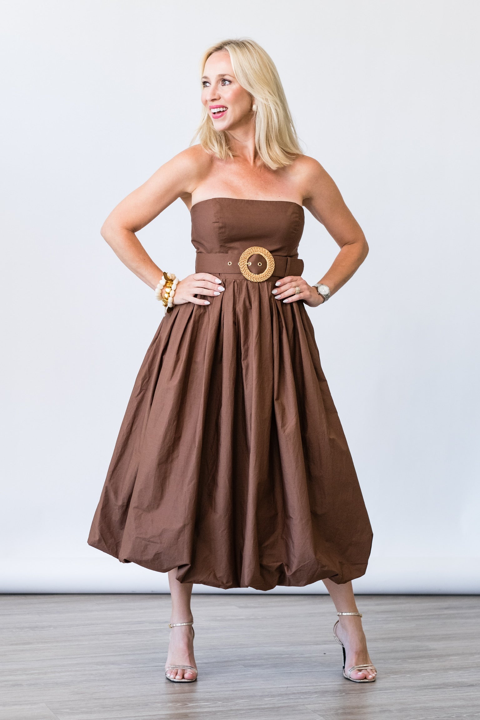 Anisha Dress in Truffle - Lukka Boutique