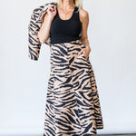 Aisha Skirt in Zebra Blush - Lukka Boutique