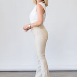 The Twist Tank in White - Lukka Boutique