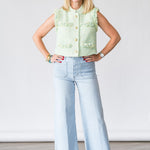 The Anchor Pant in Float Raw Fray - Lukka Boutique