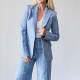 Chamberlain Blazer in Sky Blue - Lukka Boutique