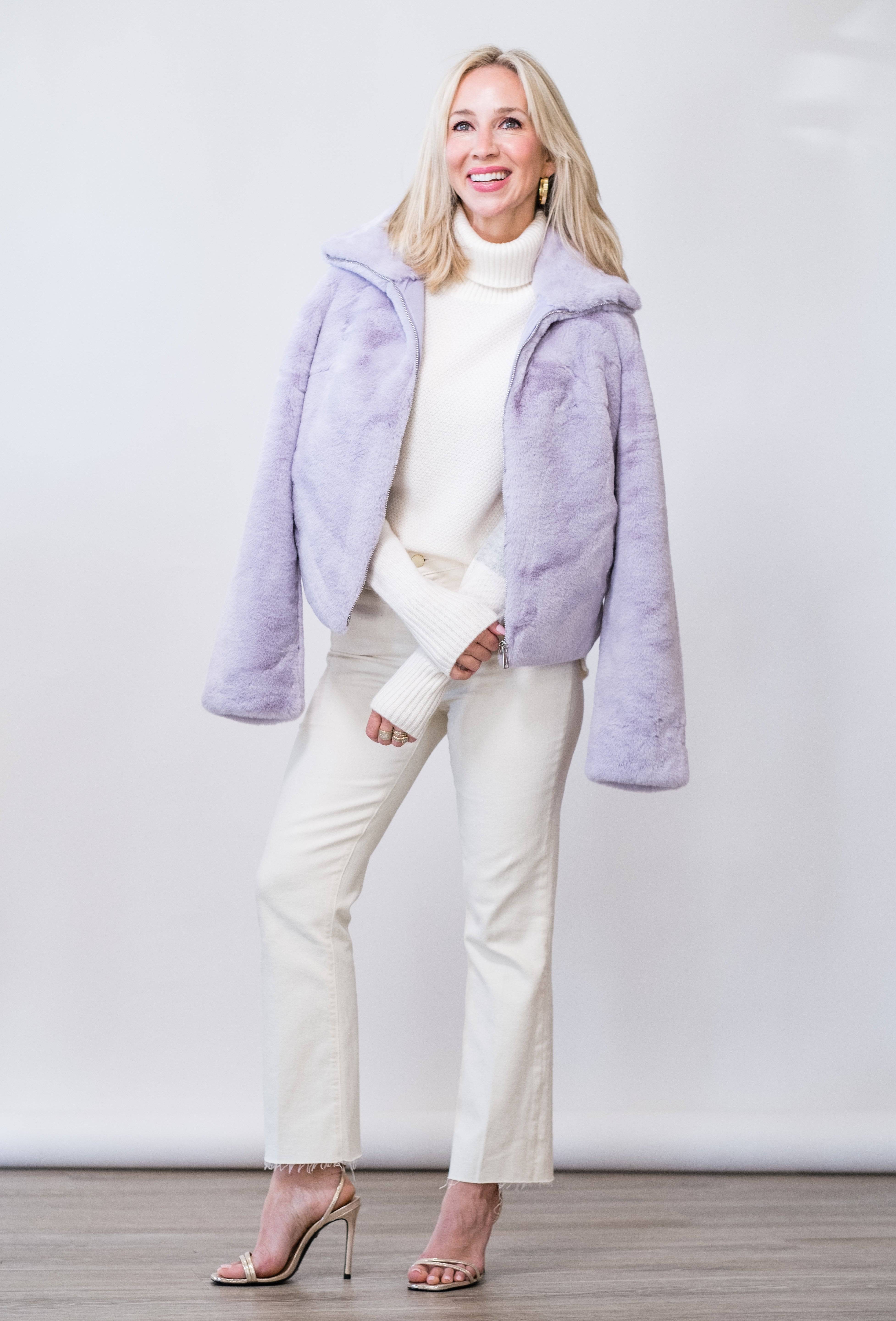 Sallie Faux Fur Jacket - Lukka Boutique