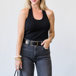 Neckholder Top in Black - Lukka Boutique