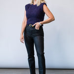 The Plush Vest in Royal Purple - Lukka Boutique