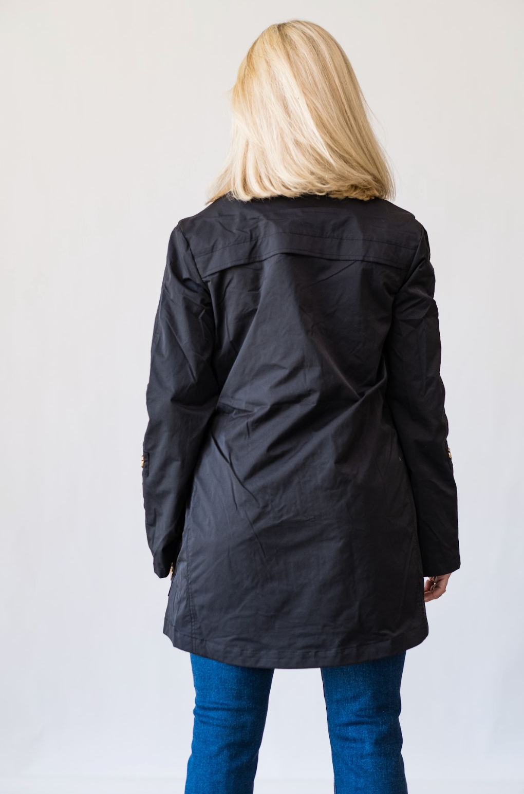 Tess Rain Jacket in Black - Lukka Boutique