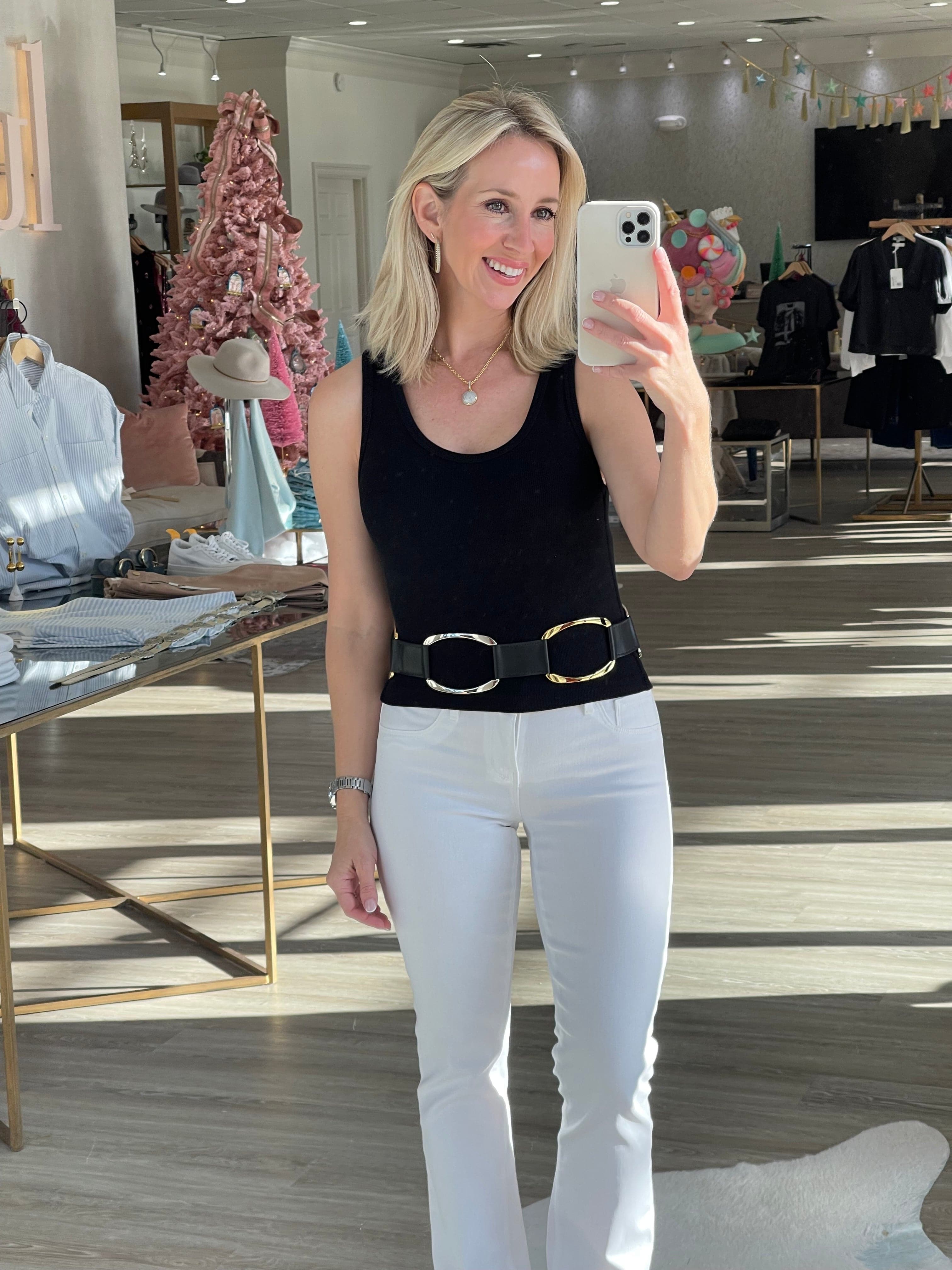 Ovals Belt in Black - Lukka Boutique