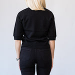 Short Sleeve Tee in Black - Lukka Boutique