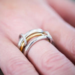 Greece Two-Tone Spinelli Ring - Lukka Boutique