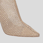 Gilda Booties in Nude Mesh - Lukka Boutique