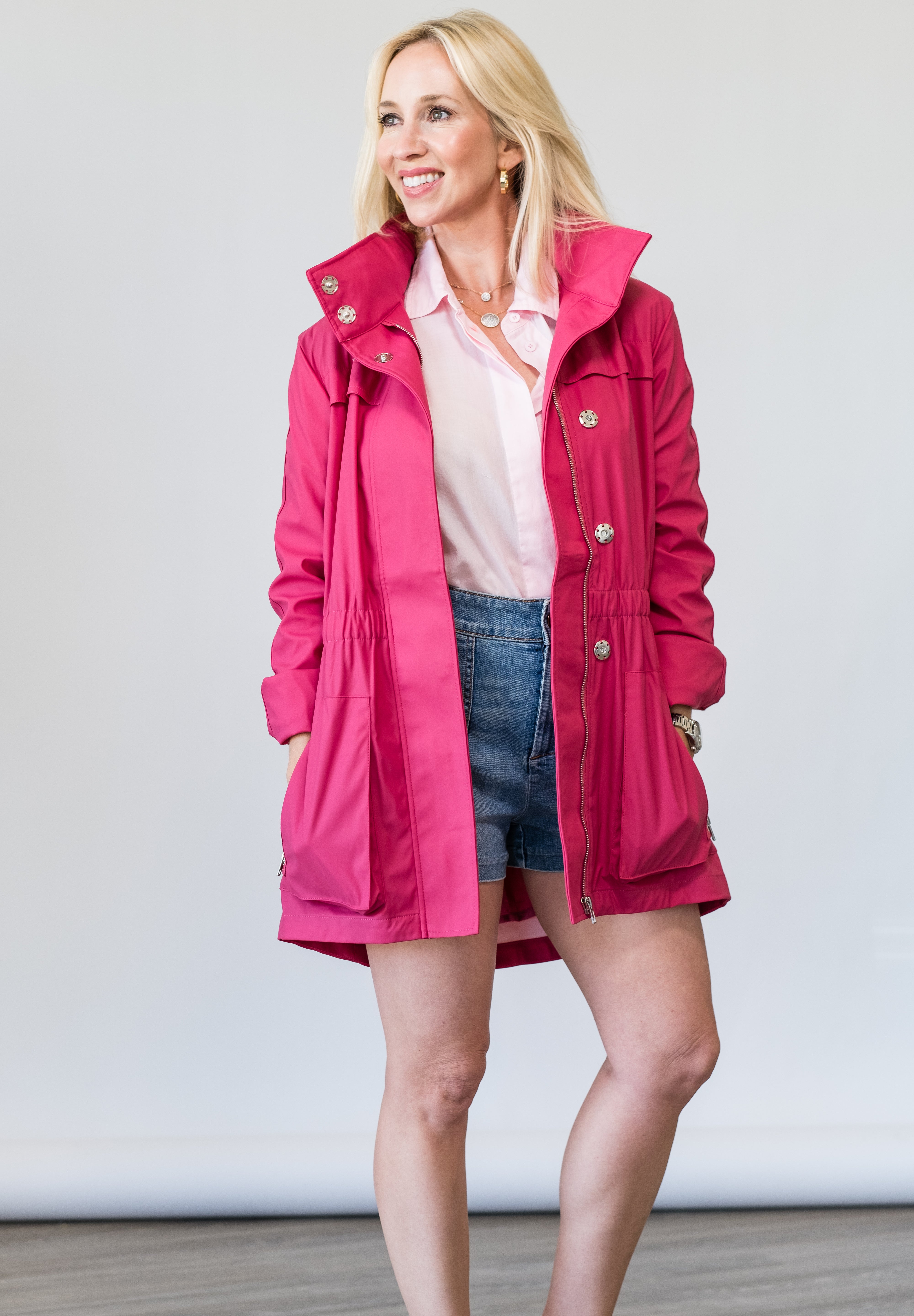Anna Waterproof Cinched Rain Jacket - Lukka Boutique