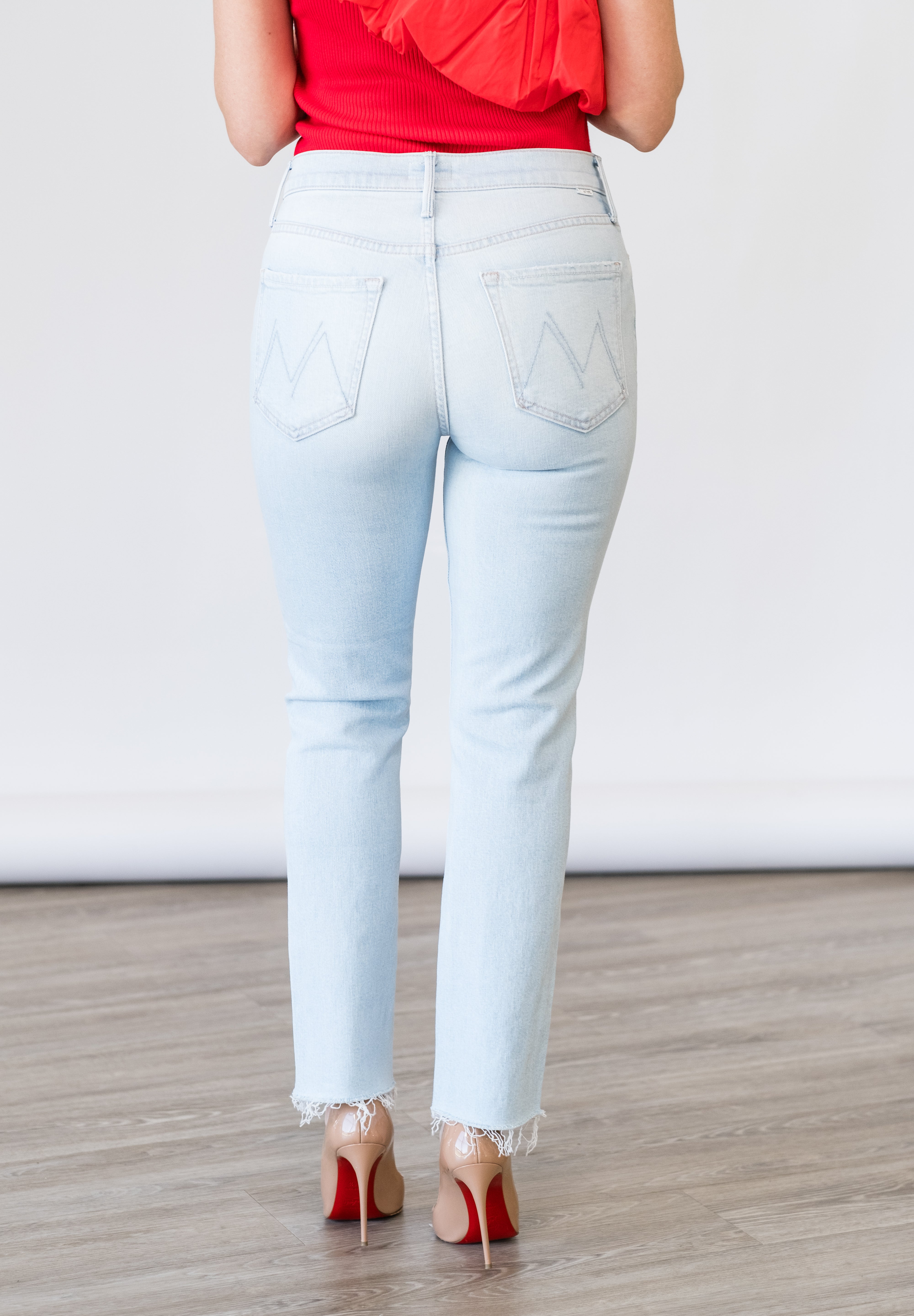 The Mid Rise Dazzler Crop Fray in Ahead Of Its Time - Lukka Boutique