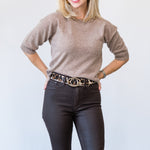 Short Sleeve Tee in Toast - Lukka Boutique