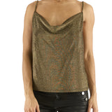 Carla Metallic Camisole in Gold - Lukka Boutique