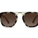 Demi Polarized Sunglasses in Beige Tortoise - Lukka Boutique