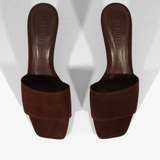 Kelsea Suede Sandal in Chestnut Brown - Lukka Boutique