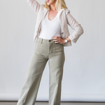 Le Slim Palazzo Modernist Pocket in Thyme - Lukka Boutique