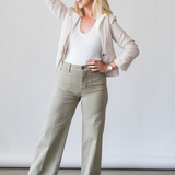 Le Slim Palazzo Modernist Pocket in Thyme - Lukka Boutique