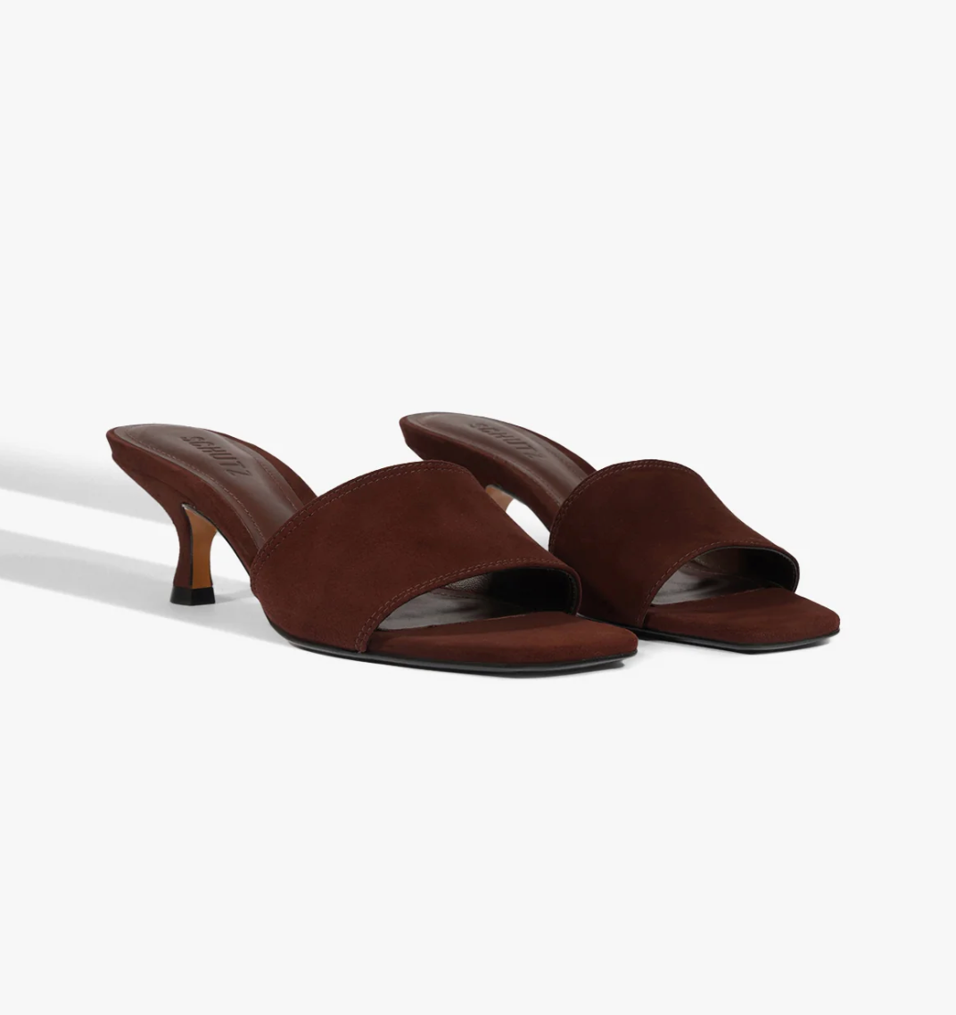 Kelsea Suede Sandal in Chestnut Brown - Lukka Boutique