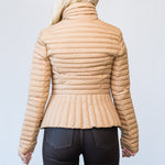 Brandy Sustainable Slim-Fit Ultra-Lightweight Down Jacket in Teak - Lukka Boutique