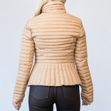 Brandy Sustainable Slim-Fit Ultra-Lightweight Down Jacket in Teak
