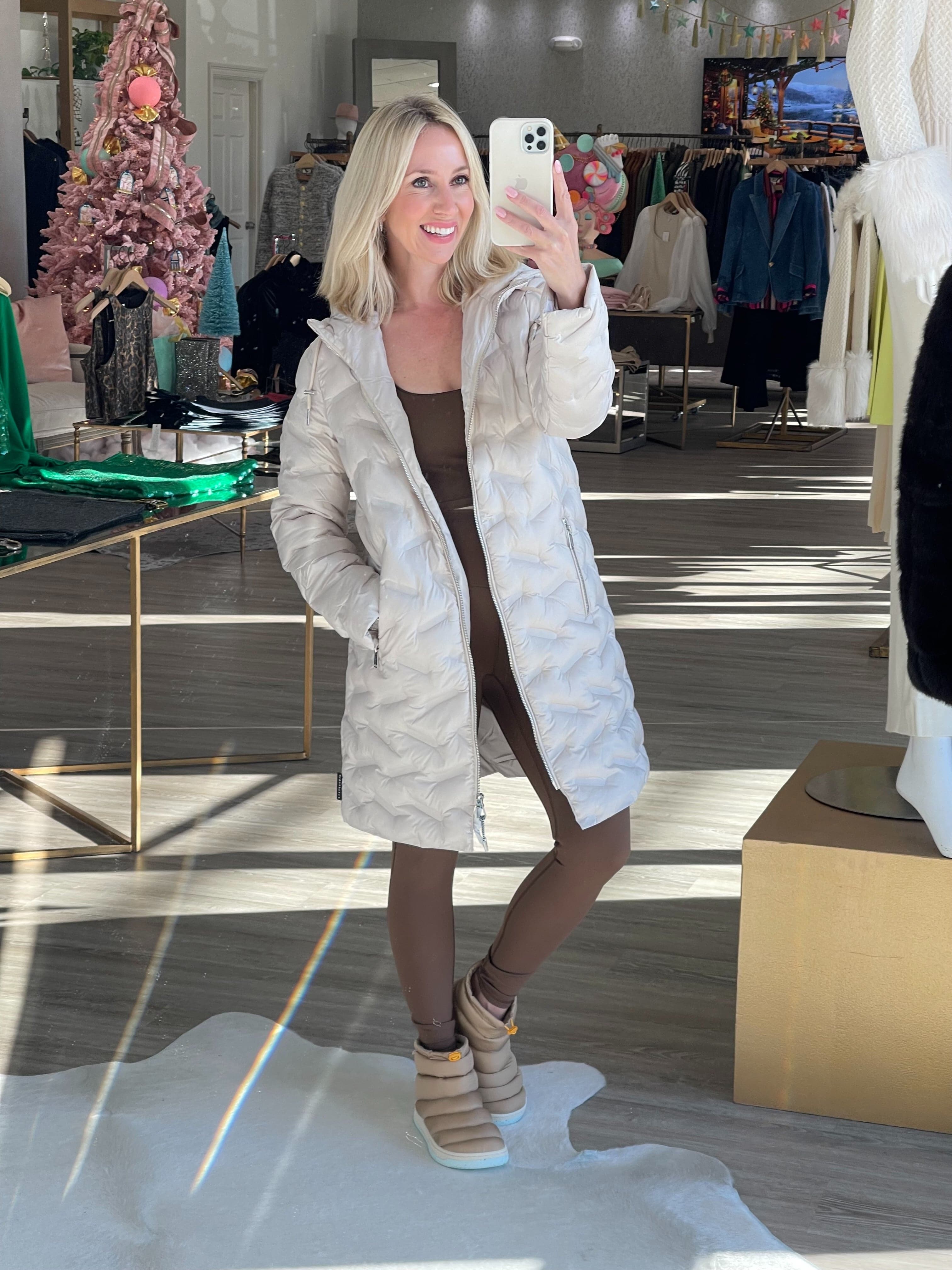 Hooded Coat With Zipper - Lukka Boutique