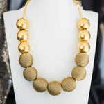 Wrapped Beads Necklace in Gold - Lukka Boutique