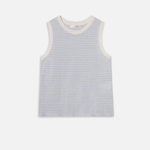 Muscle Crew Tee in Light Chambray - Lukka Boutique