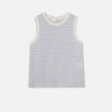 Muscle Crew Tee in Light Chambray - Lukka Boutique