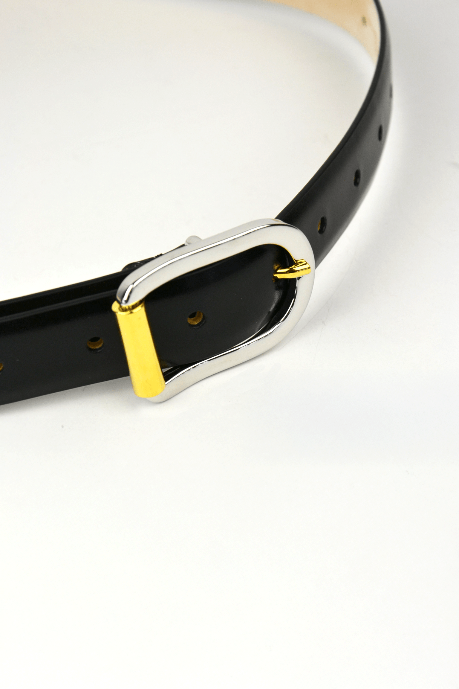 Mija Mixed Metal Belt in Black - Lukka Boutique