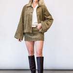 The Corduroy Swing Jacket in Artichoke - Lukka Boutique