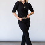 Short Sleeve Tee in Black - Lukka Boutique