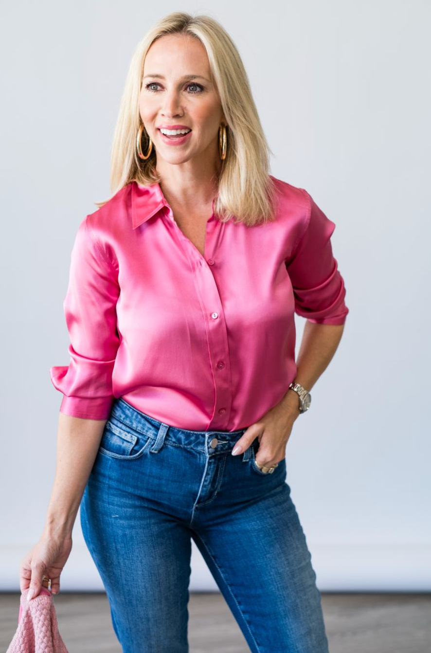 Dani Blouse in Pinktober - Lukka Boutique